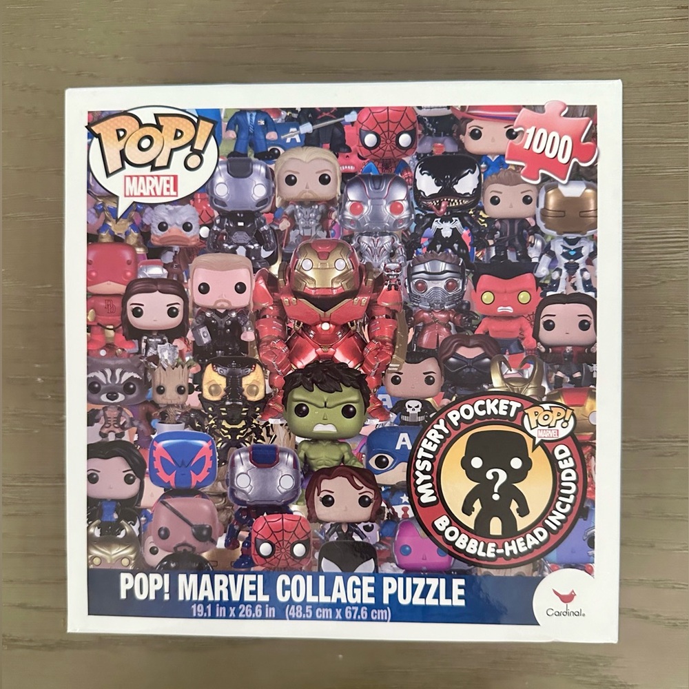 Marvel Funko Pop 1000 Piece Jigsaw Puzzle  (includes collectible mini figure!)